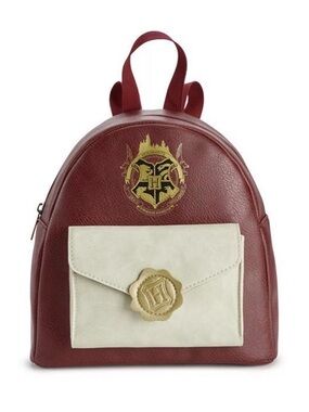 Harry Potter Bag Hogwarts School Crest Faux Leather Mini Backpack